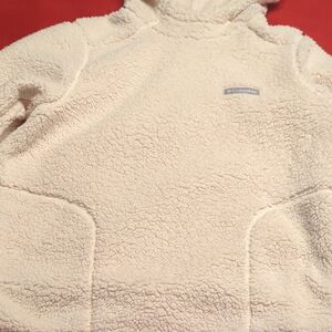 Columbia Off-White Sherpa Fleece Hoodie